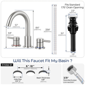 IUERASD 360-degree swivel spout offers flexible reach