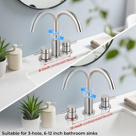 IUERASD brushed nickel finish maintains gloss and resists fading