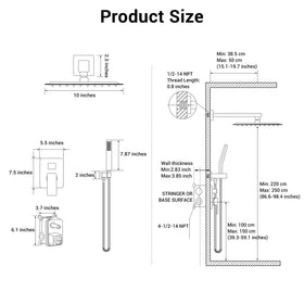 IUERASD complete shower system installed for a modern bathroom upgrade
