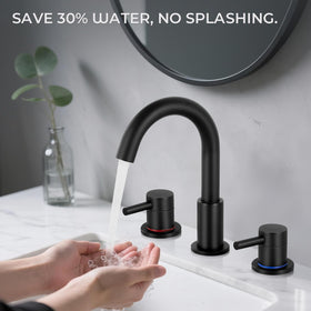 IUERASD dual-handle control for precise hot and cold balance.