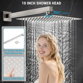 IUERASD durable shower hose provides flexible reach for washing