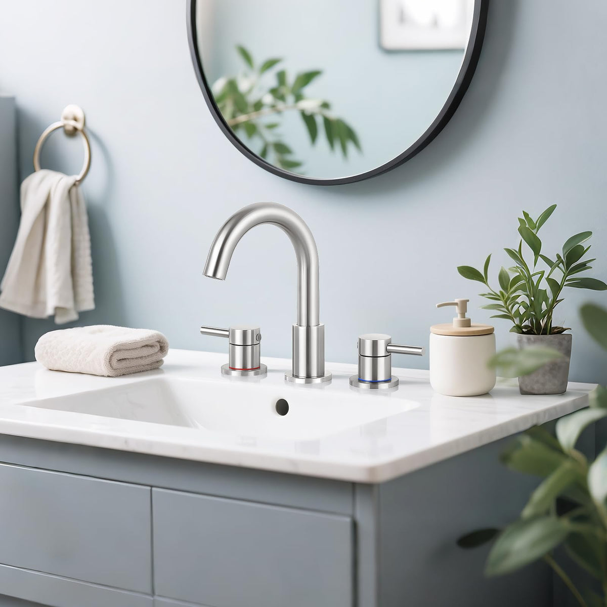 IUERASD two-handle design allows precise hot and cold control