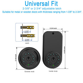 iuknob IPX6 waterproof all-weather door lock.