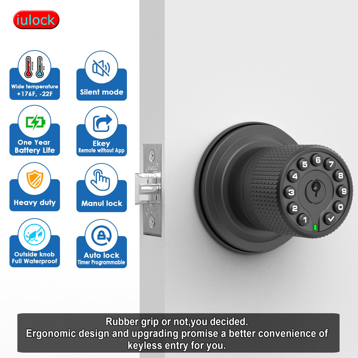 iulock IP65 weatherproof lock endures rain, sun, and cold