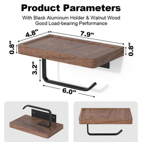 IURRDOP toilet paper holder features adhesive mount for quick, no-drill installation.