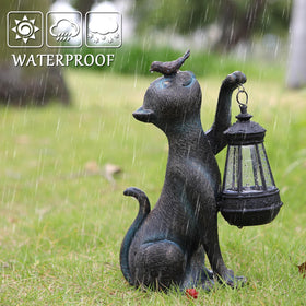 IVCOOLE cat statue crafted to be durable and weather resistant
