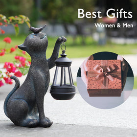 IVCOOLE cat statue makes a charming gift for cat lovers