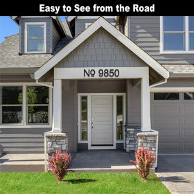 IVERRA maintenance-free address numbers stay pristine with minimal cleaning.