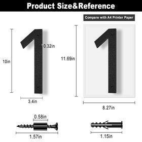 IVERRA ABS plastic numbers resist weather and corrosion for outdoor use.