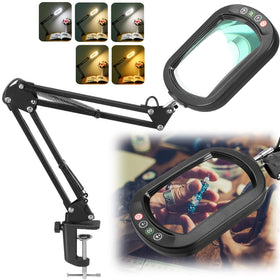 IVMAIE 10x rectangle magnifying glass close-up for precise crafts