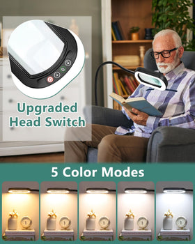 IVMAIE LED with five color modes offers task-appropriate illumination.