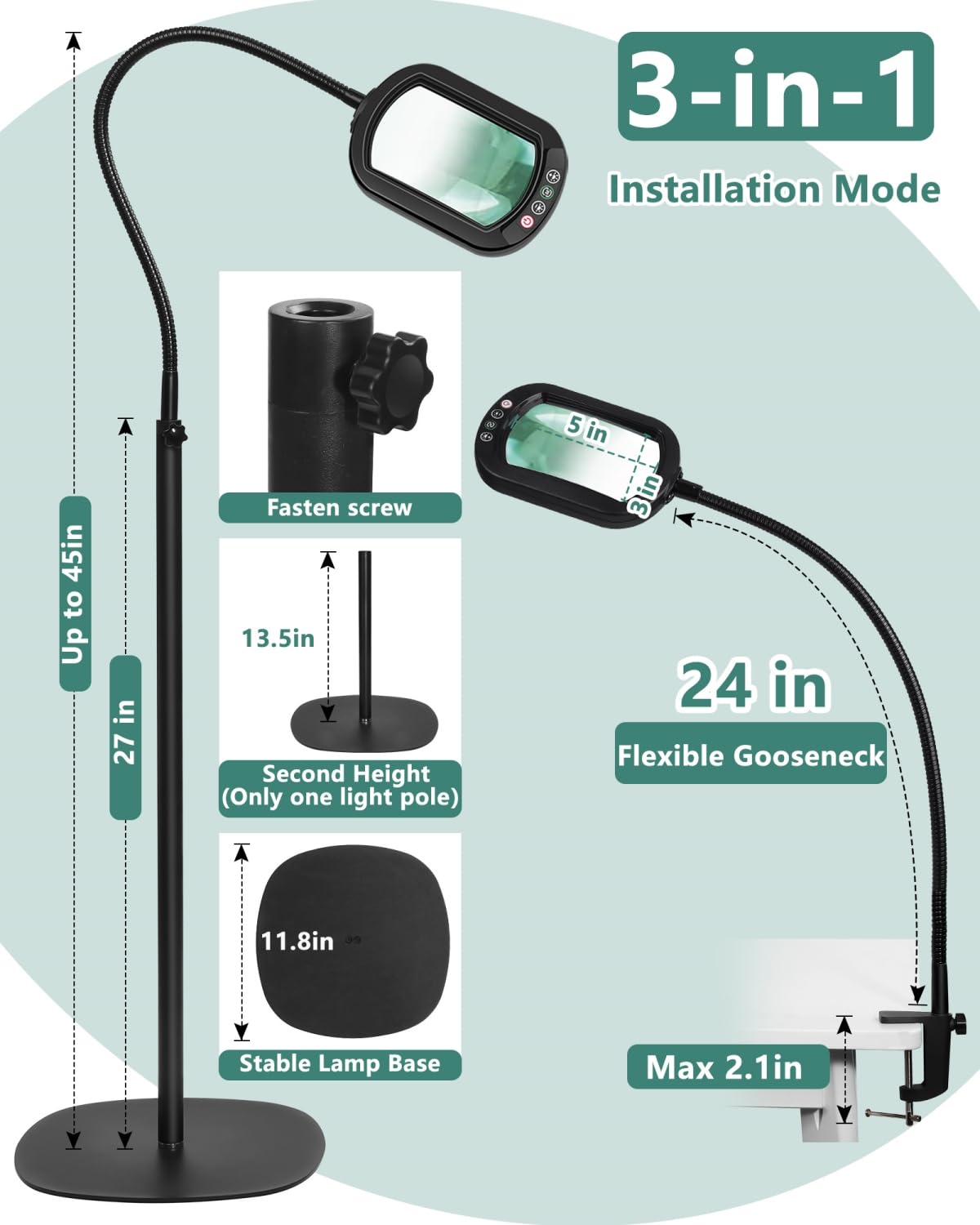 IVMAIE USB power keeps setup clean and portable.
