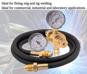 IVONNEY CGA580 regulator set with hose ready for MIG or TIG welding