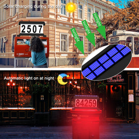 IVWVI waterproof address plaque withstands outdoor weather.