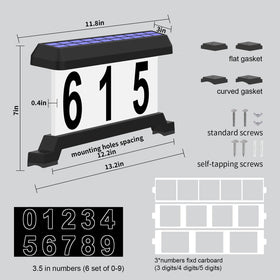 IVWVI address sign easily mounts on mailbox or wall.