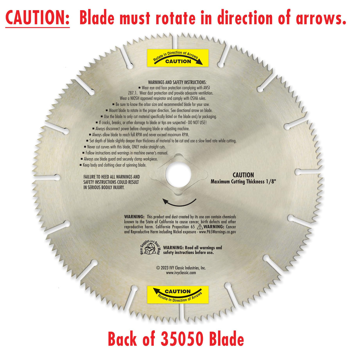 IVY Classic Swift Cut 714 teeth closeup highlights precision for smooth cuts