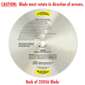 IVY Classic Swift Cut 5/8-inch arbor for broad compatibility with saws.