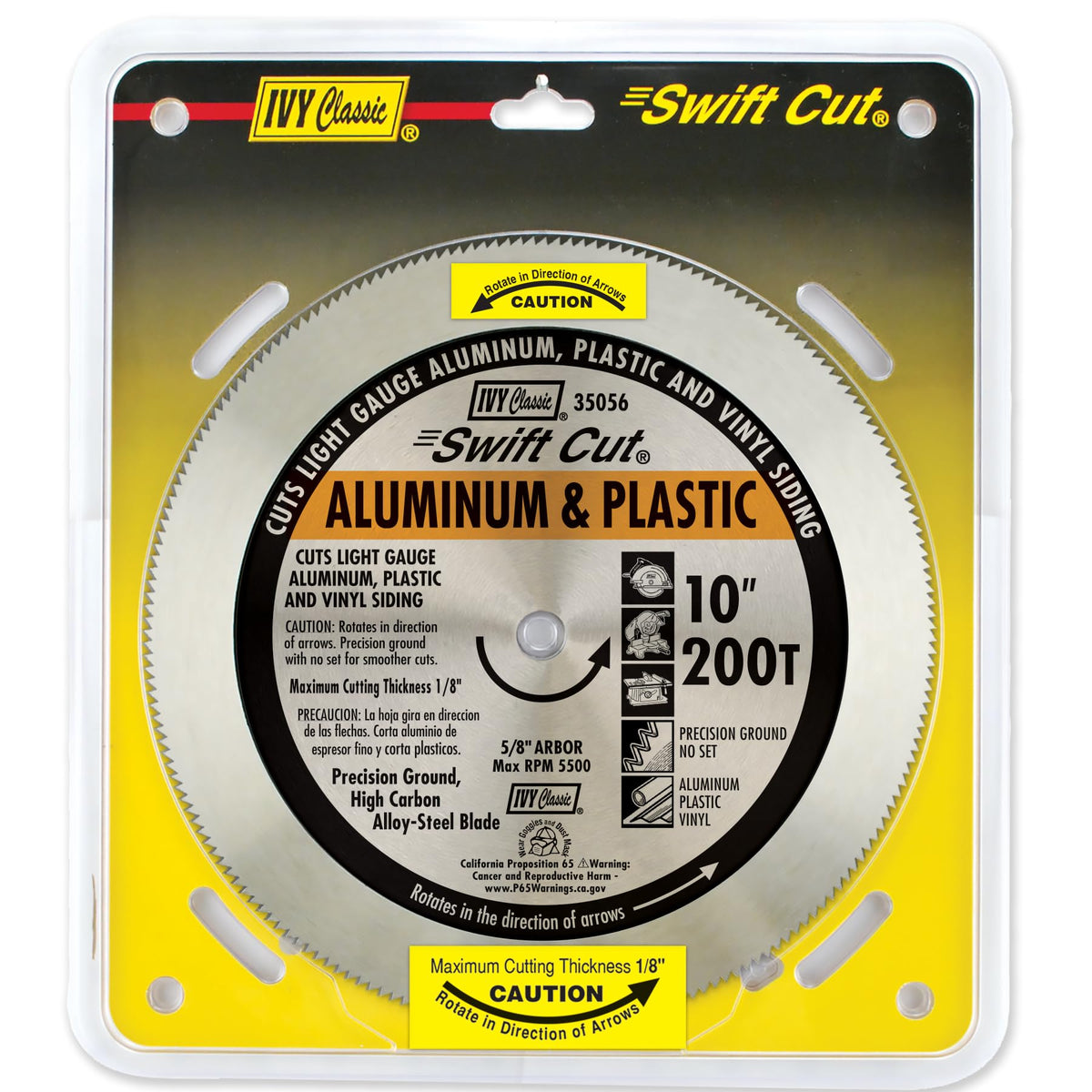 IVY Classic Swift Cut close-up of precision-ground teeth for a clean finish.