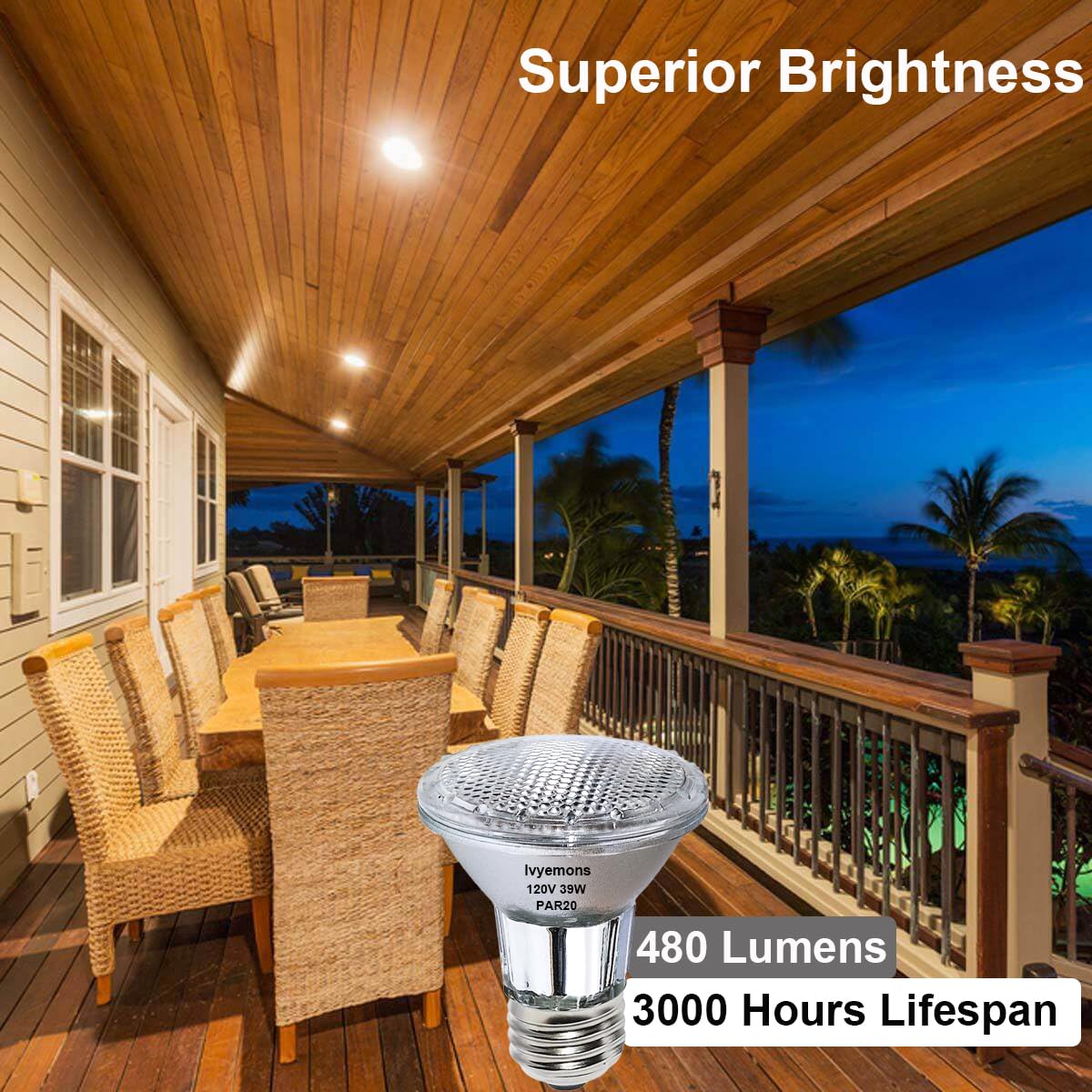 Ivyemons PAR20 can lights and range hood ready for versatile use.