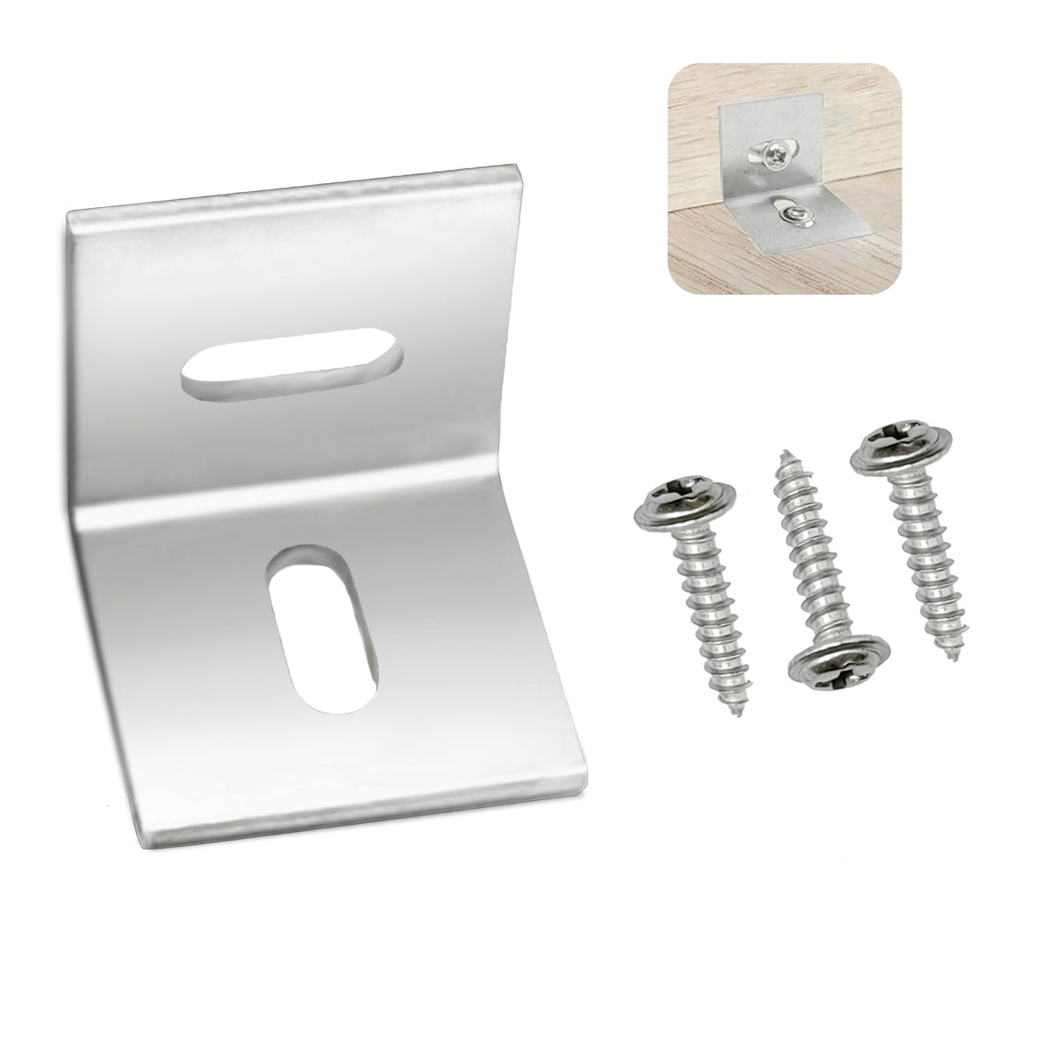 IWGVVEEM table top fasteners clip in place to secure wood tabletops and reduce movement