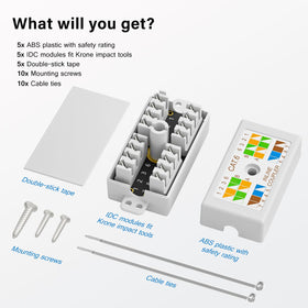 iwillink compatible with Cat5e, Cat6, and Cat7 cables for flexible wiring