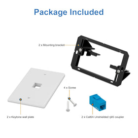 iwillink packaged accessories: screws and low-voltage brackets for quick mounting