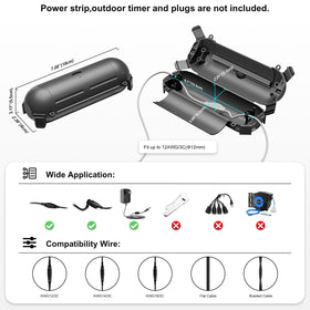 iwillink waterproof corner clips secure the lid for IP44 rain protection