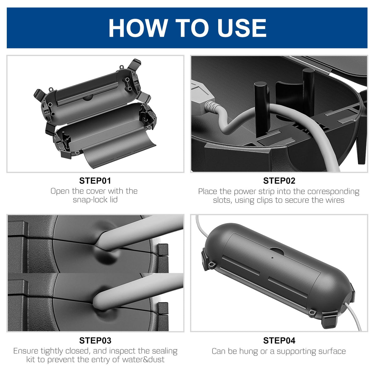 iwillink weatherproof cover keeps outdoor connections dry during drizzle or rain showers