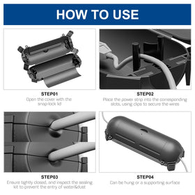 iwillink weatherproof cover keeps outdoor connections dry during drizzle or rain showers