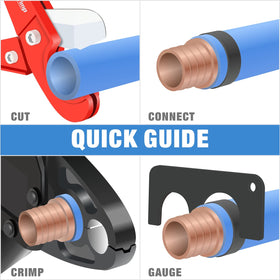 IWISS tool reaches under sinks and in manifolds for PEX connections.