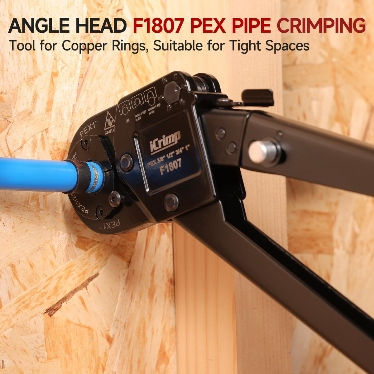 IWISS crimp tool with durable polished steel body.