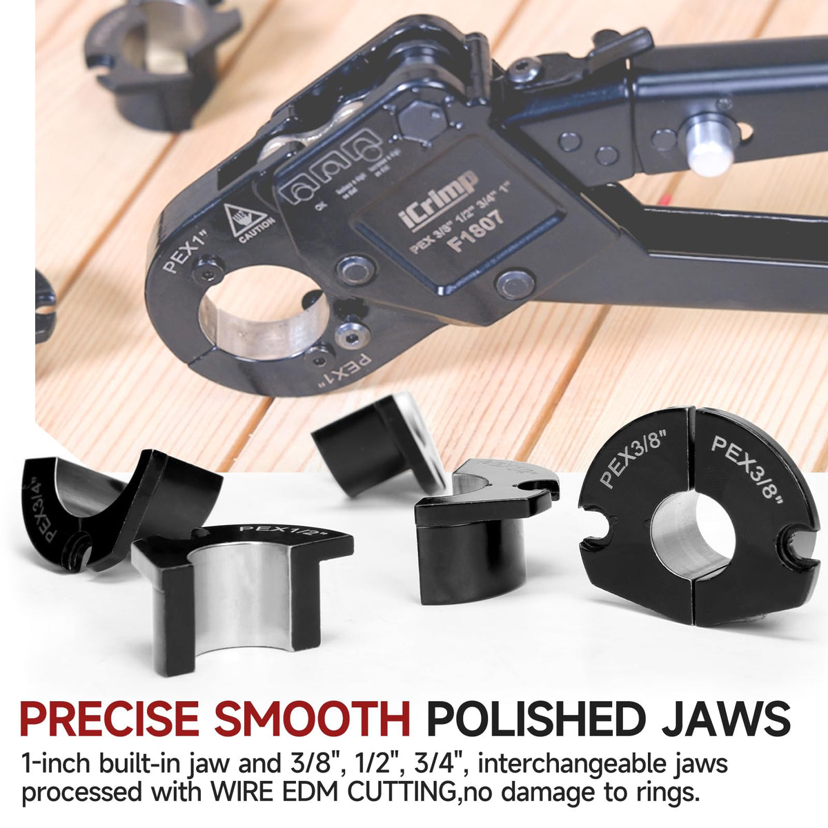 IWISS iCrimp tool set includes PPR cutter and gauge for accurate installations.