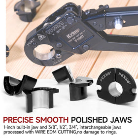 IWISS iCrimp tool set includes PPR cutter and gauge for accurate installations.