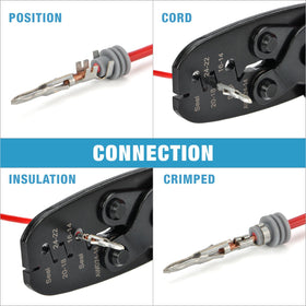 DIY harness upgrade using IWISS Weather Pack crimper