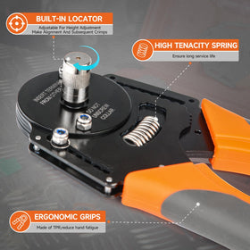 IWISS iCrimp 12-gauge closed-barrel terminals compatibility with Deutsch/Amphenol.