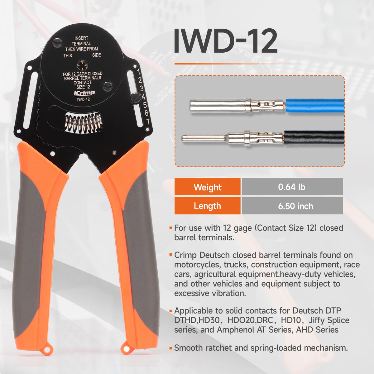 IWISS iCrimp adjustable crimp force enables tailoring pressure for different contacts.