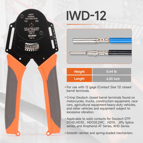 IWISS iCrimp adjustable crimp force enables tailoring pressure for different contacts.