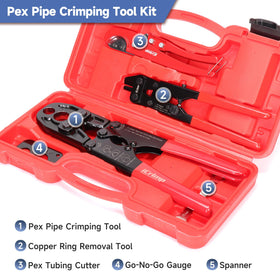 IWISS iCrimp Combo Kit with copper-ring crimp delivering precise, leak-free joints.