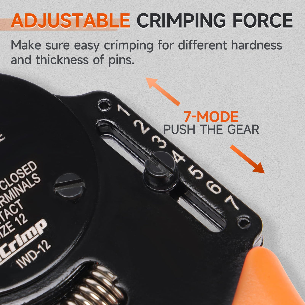IWISS iCrimp supports Deutsch and Amphenol contacts for reliable motorcycle and vehicle wiring.