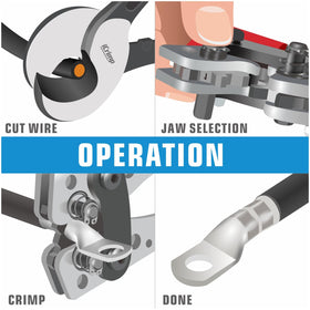 IWISS iCrimp easy operation through screw-release and die rotation for quick, consistent results.