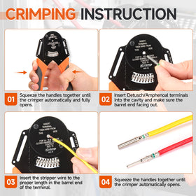 IWISS iCrimp ergonomic ratchet design reduces fatigue during crimping