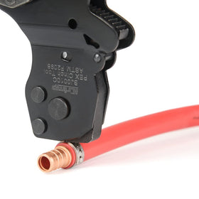 IWISS iCrimp F2098 portable tool suitable for tight spaces.