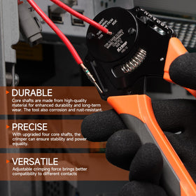 IWISS iCrimp high-precision control delivers uniform crimps across each terminal.