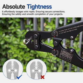 Black oxide finish protects high-strength steel against corrosion in outdoor use.