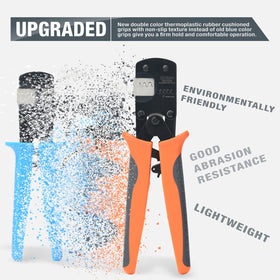 IWISS iCrimp IWS-3220M in-use open-barrel D-Sub crimping