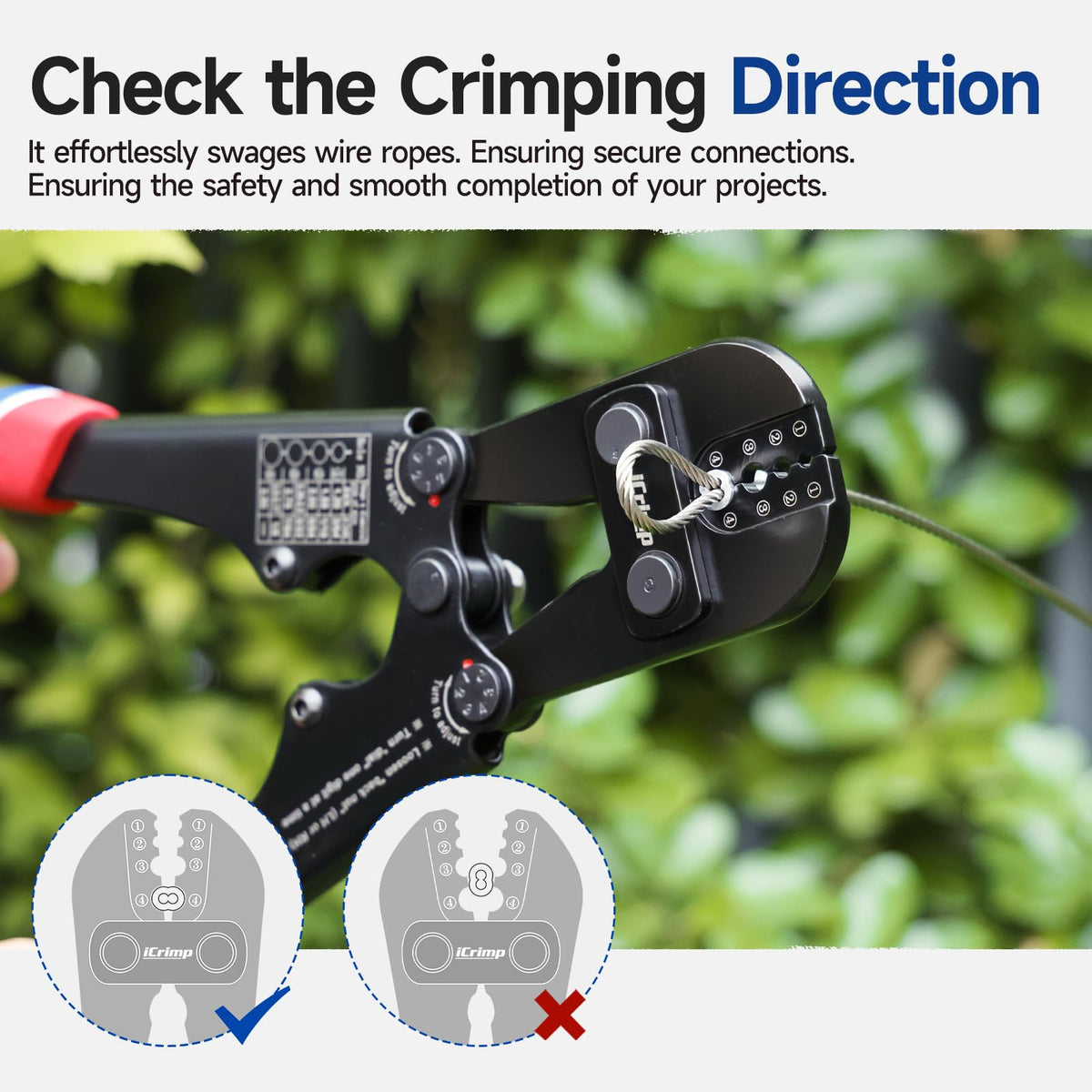 IWISS iCrimp jaw and head highlight robust construction for durability