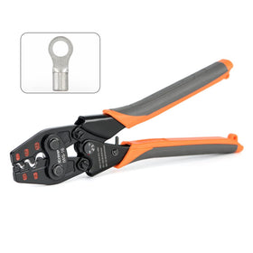 IWISS iCrimp non-insulated terminal crimper in action for precise crimps