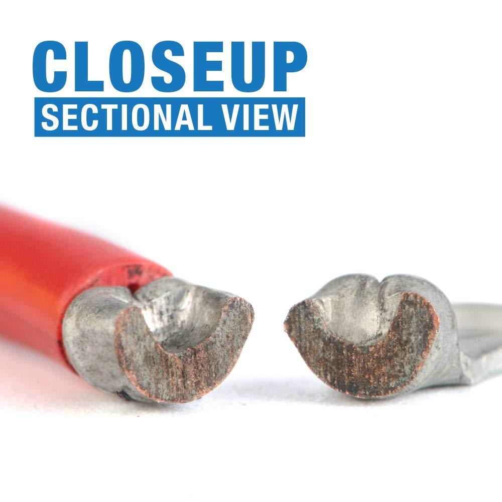 Ergonomic handle on IWISS iCrimp tool reduces hand fatigue during use