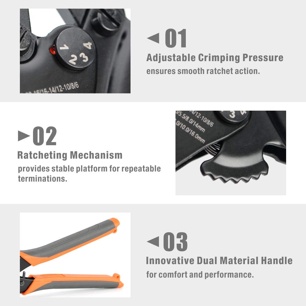 IWISS iCrimp ratchet mechanism ensures consistent crimps every time