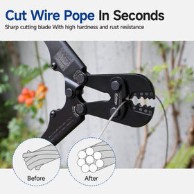 Non-slip, ergonomic handles reduce fatigue during extended DIY work.